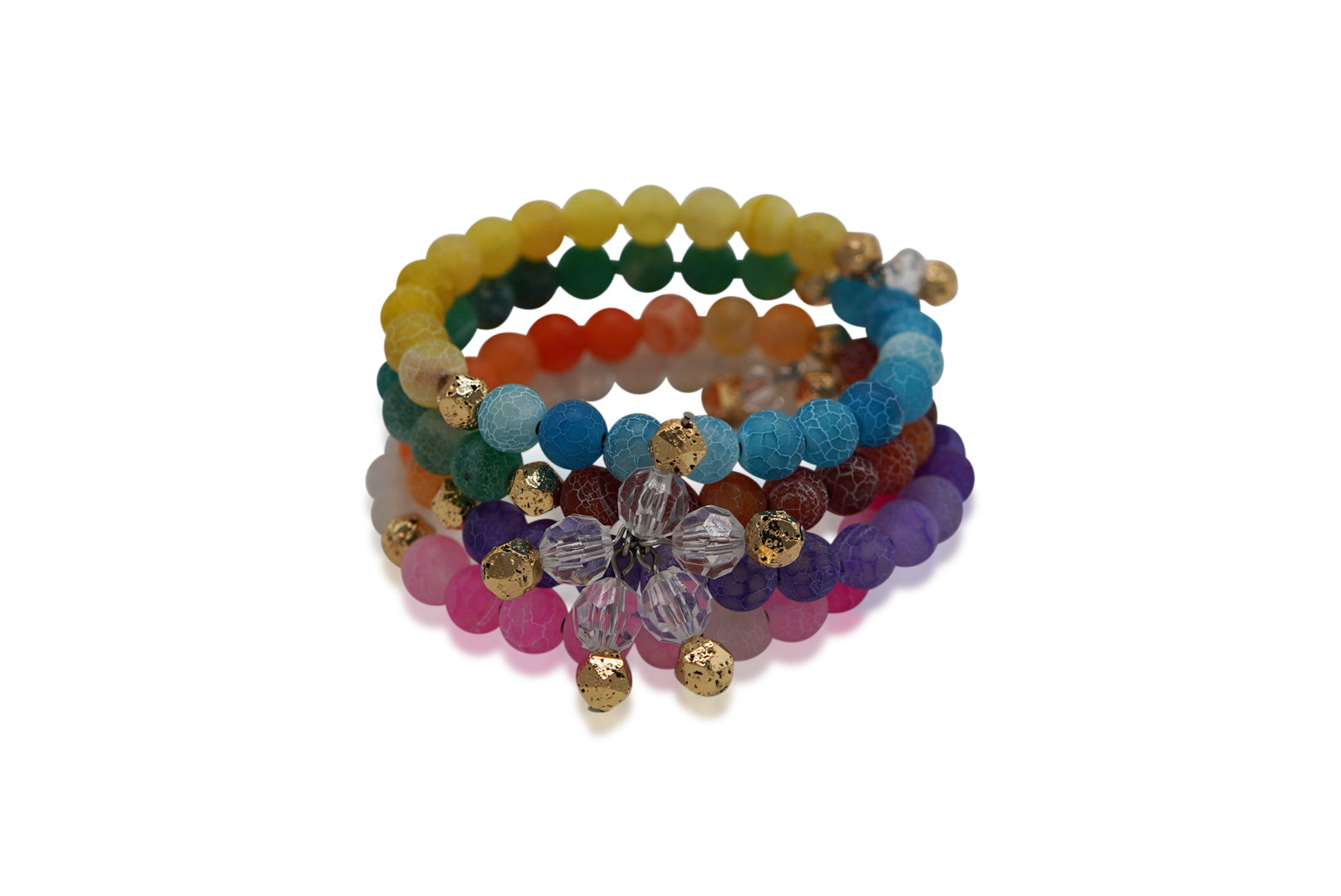 Candy Girl Cracked Agate Wrap Bracelet